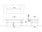 【サラ/SALA / GOODS】のCenter Table / センターテーブル 寸法図「幅119cm」|ID: prp329100004549374 ipo3291000000032152489