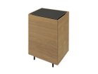 【シキ/SHIKI / GOODS】のFLOAT SIDE BOARD / フロート サイドボード 幅40cm ブラックガラス天板 ウッド:ウォールナット|ID:prp329100004553888