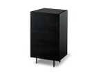 【シキ/SHIKI / GOODS】のFLOAT SIDE BOARD / フロート サイドボード 幅40cm ブラックガラス天板 ウッド:ホワイトアッシュ(ビンロウジクロ)|ID:prp329100004553888