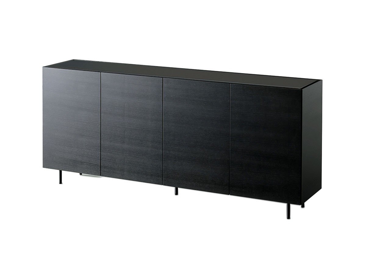 【シキ/SHIKI / GOODS】のFLOAT SIDE BOARD / フロート サイドボード 幅160cm ブラックガラス天板 インテリア・キッズ・メンズ・レディースファッション・服の通販 founy(ファニー) 　ガラス　Glass, Glassware　モダン　Modern, Contemporary　ホーム・キャンプ・アウトドア・お取り寄せ　Home Living / Home & Lifestyle / Camping Gear / Outdoor Camping　家具・インテリア　Home Furniture & Interior. Stylish & Functional Living Spaces　収納家具・キャビネット　Storage Furniture　サイドボード・リビング収納　Cabinet / Storage Cabinet　ホーム・キャンプ・アウトドア・お取り寄せ　Home Living / Home & Lifestyle / Camping Gear / Outdoor Camping　家具・インテリア　Home Furniture & Interior. Stylish & Functional Living Spaces　収納家具・キャビネット　Storage Furniture　シェルフ・オープンラック・収納棚　Open Shelf Rack　ウッド:ホワイトアッシュ(ビンロウジクロ)|ID: prp329100004553895 ipo3291000000032186086