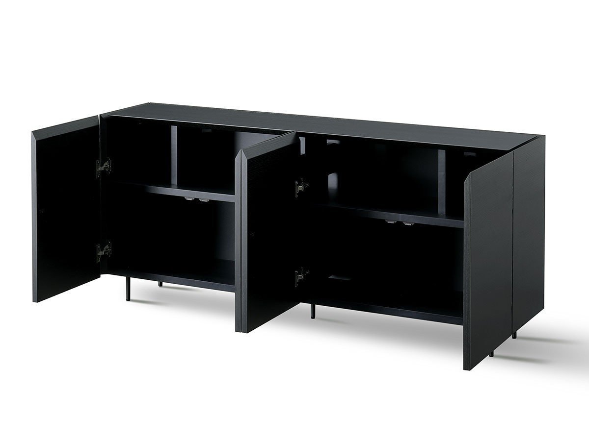 【シキ/SHIKI / GOODS】のFLOAT SIDE BOARD / フロート サイドボード 幅160cm ブラックガラス天板 インテリア・キッズ・メンズ・レディースファッション・服の通販 founy(ファニー) 　ガラス　Glass, Glassware　モダン　Modern, Contemporary　ホーム・キャンプ・アウトドア・お取り寄せ　Home Living / Home & Lifestyle / Camping Gear / Outdoor Camping　家具・インテリア　Home Furniture & Interior. Stylish & Functional Living Spaces　収納家具・キャビネット　Storage Furniture　サイドボード・リビング収納　Cabinet / Storage Cabinet　ホーム・キャンプ・アウトドア・お取り寄せ　Home Living / Home & Lifestyle / Camping Gear / Outdoor Camping　家具・インテリア　Home Furniture & Interior. Stylish & Functional Living Spaces　収納家具・キャビネット　Storage Furniture　シェルフ・オープンラック・収納棚　Open Shelf Rack　参考イメージ|ID: prp329100004553895 ipo3291000000032186089