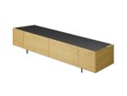 【シキ/SHIKI / GOODS】のFLOAT TV BOARD / フロート テレビボード ブラックガラス天板 ウッド:オーク|ID:prp329100004553931