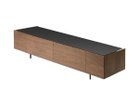 【シキ/SHIKI / GOODS】のFLOAT TV BOARD / フロート テレビボード ブラックガラス天板 ウッド:ウォールナット|ID:prp329100004553931