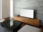 【シキ/SHIKI / GOODS】のFLOAT TV BOARD / フロート テレビボード ブラックガラス天板 参考イメージ|ID:prp329100004553931