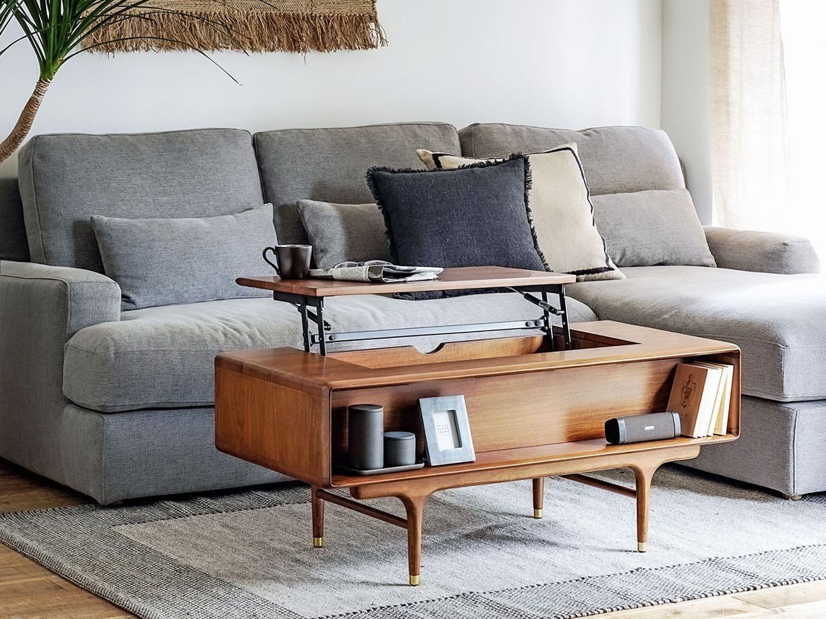 【サンダーデザイン/XANDER DESIGNS / GOODS】のJULIE LIFT TOP CENTER TABLE / ジュリー リフトトップ センターテーブル インテリア・キッズ・メンズ・レディースファッション・服の通販 founy(ファニー) 　ウッド　Wood　ヴィンテージ　Vintage　コレクション　Collection　センター　Center　テーブル　Table　フォルム　Form　ラバー　Rubber　送料無料　Free Shipping　ホーム・キャンプ・アウトドア・お取り寄せ　Home,Garden,Outdoor,Camping Gear　家具・インテリア　Furniture　テーブル　Table　ローテーブル・センターテーブル　Low Table/Center Table　-|ID: prp329100004562232 ipo3291000000032258980