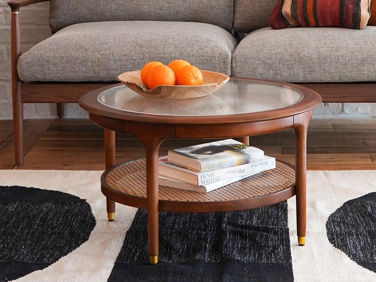 【サンダーデザイン/XANDER DESIGNS / GOODS】のJULIE ROUND COFFEE TABLE / ジュリー ラウンドコーヒーテーブル 人気、トレンドファッション・服の通販 founy(ファニー) 　ヴィンテージ　Vintage　ガラス　Glass　コレクション　Collection　コンパクト　Compact　テーブル　Table　バランス　Balance　フィット　Fit　ラウンド　Round　ラタン　Rattan　送料無料　Free Shipping　おすすめ　Recommend　ホーム・キャンプ・アウトドア・お取り寄せ　Home,Garden,Outdoor,Camping Gear　家具・インテリア　Furniture　テーブル　Table　ローテーブル・センターテーブル　Low Table/Center Table　 other-1|ID: prp329100004562234 ipo3291000000032258984