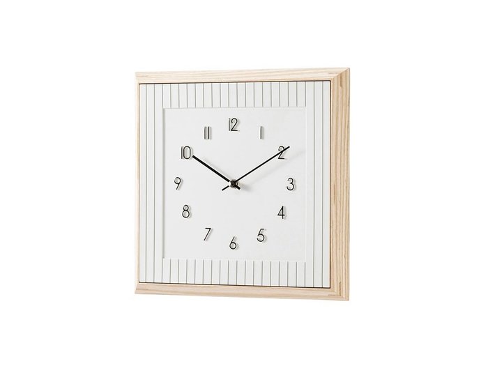 【フライミー ヴェール/FLYMEe vert / GOODS】のWall Clock / ウォールクロック #120017 インテリア・キッズ・メンズ・レディースファッション・服の通販 founy(ファニー) https://founy.com/ 送料無料 Free Shipping ウッド Wooden Design シンプル Simple, Minimal スクエア Square, Square Shape ストライプ Stripe, Striped Pattern フレーム Frame, Outline モチーフ Motif, Design Theme 時計 Watch, Wristwatch ホーム・キャンプ・アウトドア・お取り寄せ Home Living / Home & Lifestyle / Camping Gear / Outdoor Camping 家具・インテリア Home Furniture & Interior. Stylish & Functional Living Spaces その他 インテリア雑貨、家具 Home Decor & Furniture Extras |ID: prp329100004563785 ipo3291000000032273983