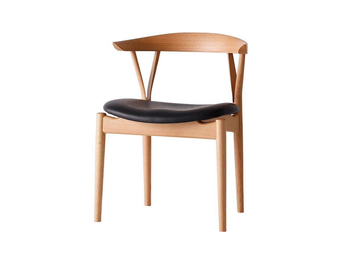 【日進木工/NISSHIN MOKKOU / GOODS】のSCOP Peace Chair / スコップ ピースチェア インテリア・キッズ・メンズ・レディースファッション・服の通販 founy(ファニー) 　モチーフ　Motif　送料無料　Free Shipping　ホーム・キャンプ・アウトドア・お取り寄せ　Home,Garden,Outdoor,Camping Gear　家具・インテリア　Home Furniture & Interior. Stylish & Functional Living Spaces　チェア・椅子　Chair　ダイニングチェア　Dining Chair　張地:エン 45BK ブラック(レザーL)、フレームONR|ID: prp329100004568783 ipo3291000000032322856
