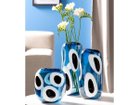 【レオナルド/LEONARDO / GOODS】のOCCHI BLU Vase / オーキ ブルー ベース 高さ35cm 3サイズ展開です。左から:21cm、本商品、33cm|ID: prp329100004568814 ipo3291000000032322992