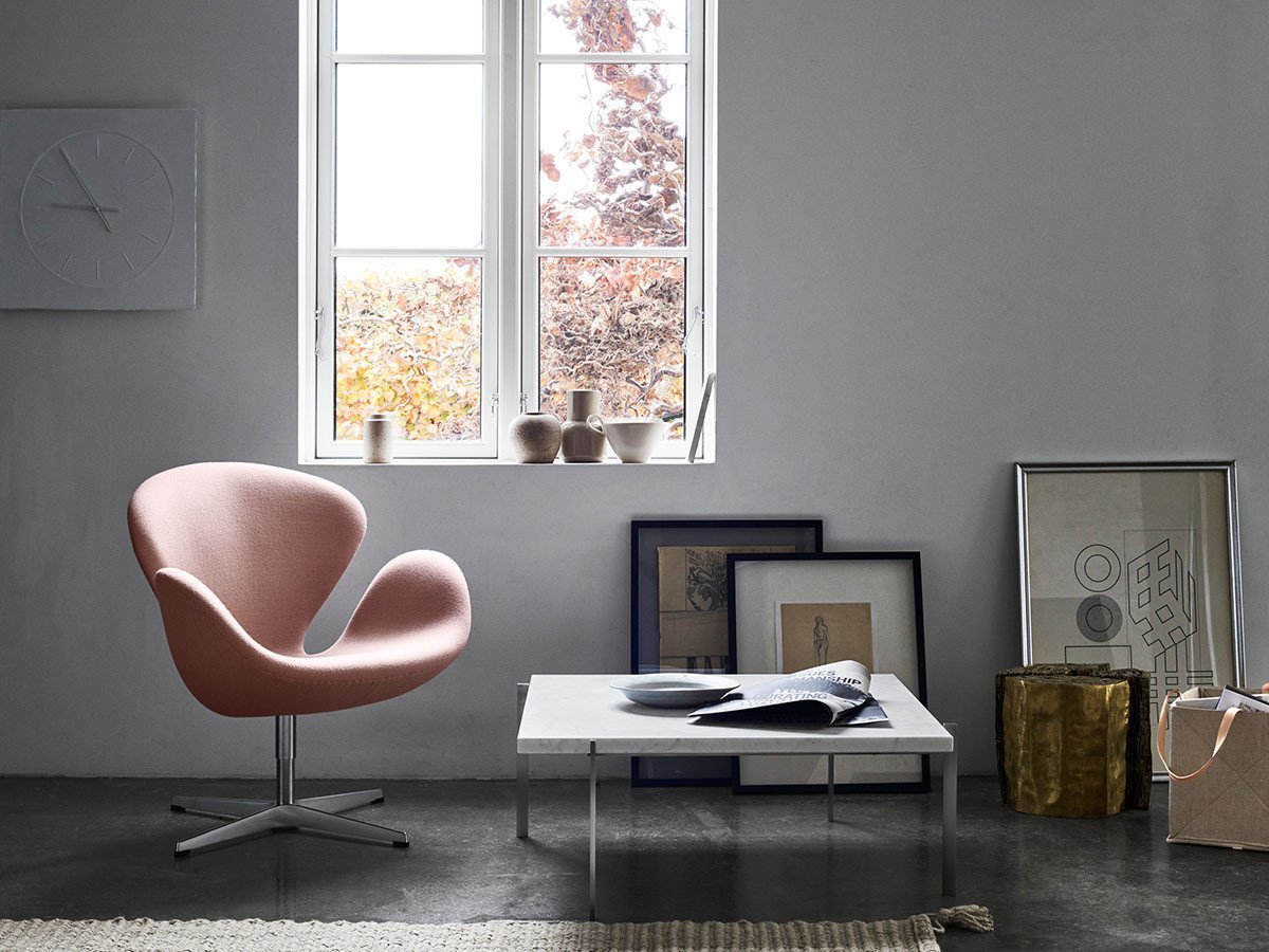 【フリッツ ハンセン/FRITZ HANSEN / GOODS】のRight Now Delivery SWAN / スワンチェア 3320(クリスチャンハウン 1131 オレンジ / レッド) インテリア・キッズ・メンズ・レディースファッション・服の通販 founy(ファニー) 　オレンジ　Orange　ファブリック　Fabric　フォーム　Form　ミックス　Mix　ホーム・キャンプ・アウトドア・お取り寄せ　Home,Garden,Outdoor,Camping Gear　家具・インテリア　Furniture　チェア・椅子　Chair　ラウンジチェア　Lounge Chair　参考イメージ|ID: prp329100004570268 ipo3291000000032336660