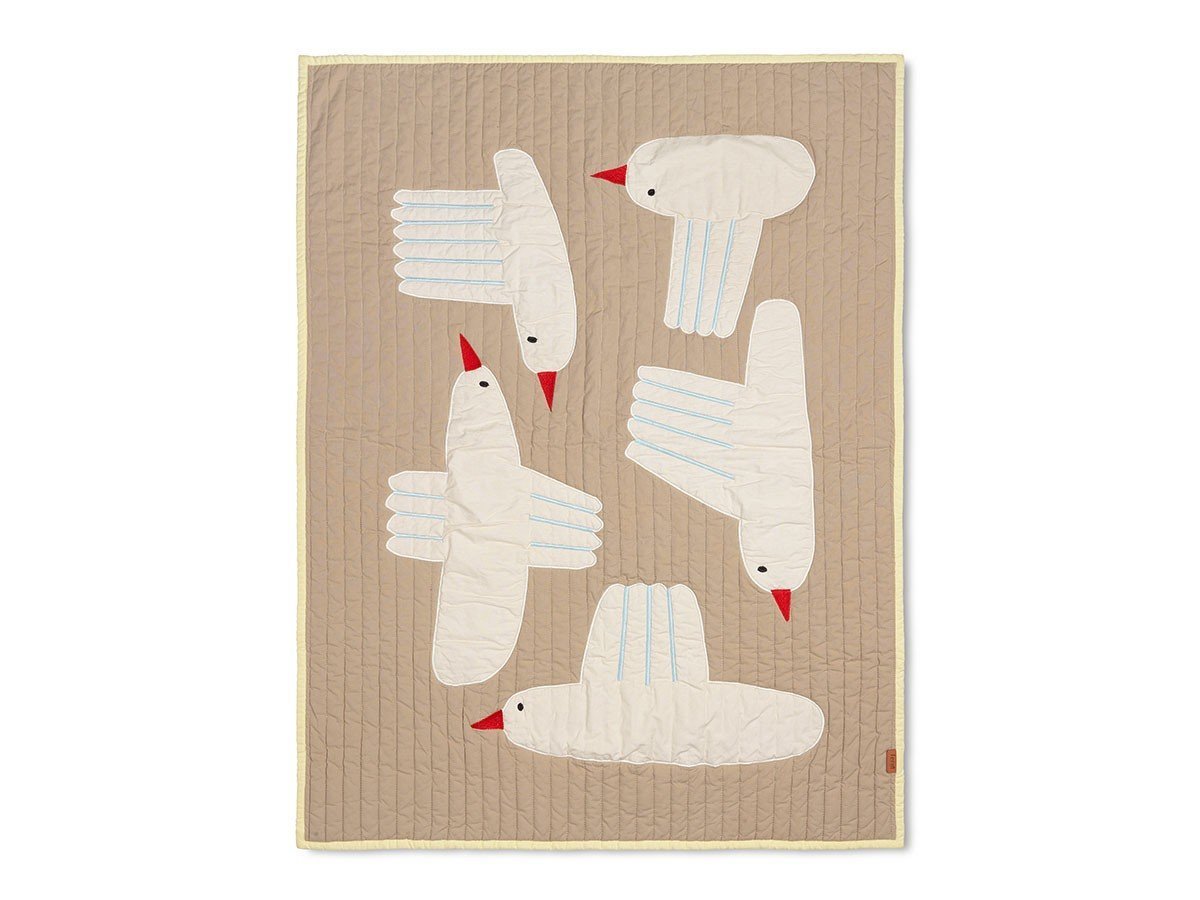 【ファームリビング/ferm LIVING / GOODS】のBird Quilted Blanket / バード キルトブランケット / プレイマット インテリア・キッズ・メンズ・レディースファッション・服の通販 founy(ファニー) 　送料無料　Free Shipping　イエロー　Yellow　オーガニック　Organic　キルティング　Quilting　キルト　Quilt　ブランケット　Blanket　ベビー　Baby　ホーム・キャンプ・アウトドア・お取り寄せ　Home,Garden,Outdoor,Camping Gear　家具・インテリア　Home Furniture & Interior. Stylish & Functional Living Spaces　キッズ家具　Kids' Furniture　-|ID: prp329100004571768 ipo3291000000032350060