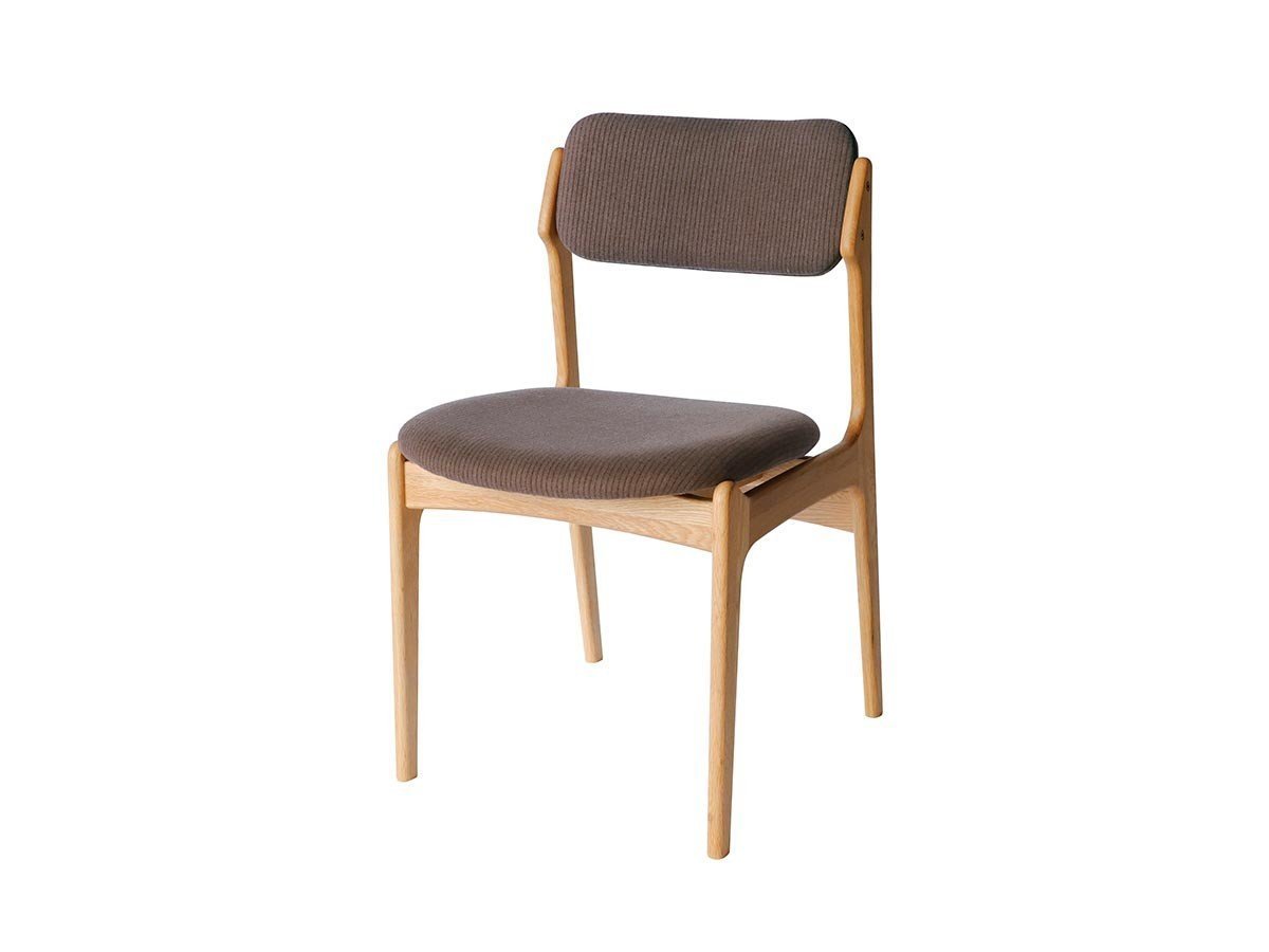 【アデペシュ/a.depeche / GOODS】のde:make chair / ディ・メイク チェア インテリア・キッズ・メンズ・レディースファッション・服の通販 founy(ファニー) 　オイル　Oil　ストライプ　Stripe　フレーム　Flame　ホーム・キャンプ・アウトドア・お取り寄せ　Home,Garden,Outdoor,Camping Gear　家具・インテリア　Furniture　チェア・椅子　Chair　ダイニングチェア　Dining Chair　フレームナチュラル、張地:ブラウン|ID: prp329100004580423 ipo3291000000032453387