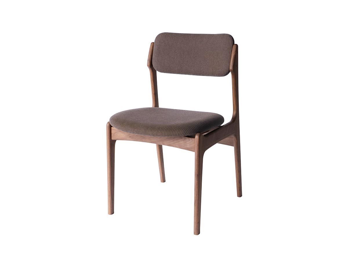 【アデペシュ/a.depeche / GOODS】のde:make chair / ディ・メイク チェア インテリア・キッズ・メンズ・レディースファッション・服の通販 founy(ファニー) 　オイル　Oil　ストライプ　Stripe　フレーム　Flame　ホーム・キャンプ・アウトドア・お取り寄せ　Home,Garden,Outdoor,Camping Gear　家具・インテリア　Furniture　チェア・椅子　Chair　ダイニングチェア　Dining Chair　フレームウォルナット、張地:ブラウン|ID: prp329100004580423 ipo3291000000032453392