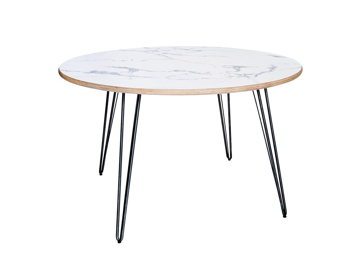 【アデペシュ/a.depeche / GOODS】のCANTY round table 1200 / キャンティ ラウンドテーブル 1200 スチールレッグ 002 インテリア・キッズ・メンズ・レディースファッション・服の通販 founy(ファニー) 　テーブル　Table　モダン　Modern　ラウンド　Round　ヴィンテージ　Vintage　ホーム・キャンプ・アウトドア・お取り寄せ　Home,Garden,Outdoor,Camping Gear　家具・インテリア　Furniture　テーブル　Table　ダイニングテーブル　Dining Table　天板マーブル|ID: prp329100004580427 ipo3291000000032453419