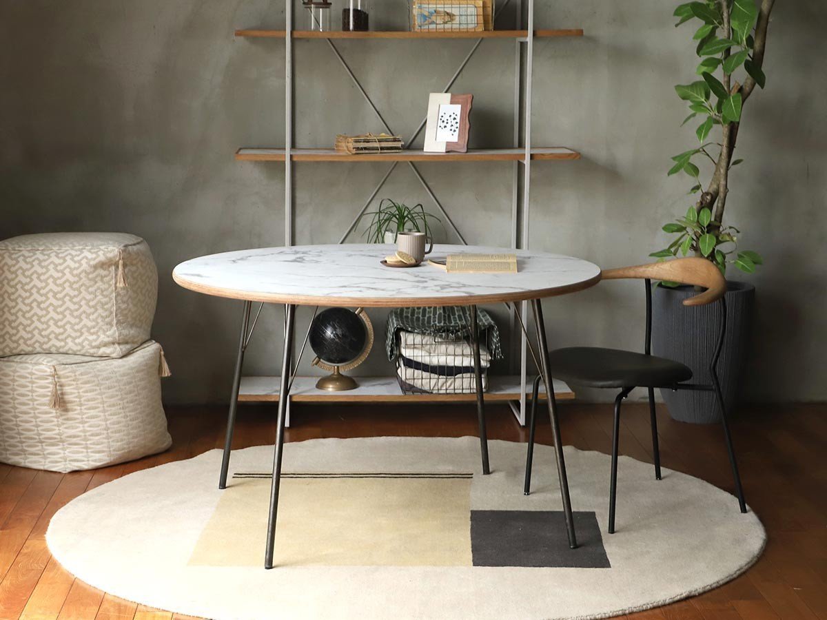【アデペシュ/a.depeche / GOODS】のCANTY round table 1200 / キャンティ ラウンドテーブル 1200 スチールレッグ 002 インテリア・キッズ・メンズ・レディースファッション・服の通販 founy(ファニー) 　テーブル　Table　モダン　Modern　ラウンド　Round　ヴィンテージ　Vintage　ホーム・キャンプ・アウトドア・お取り寄せ　Home,Garden,Outdoor,Camping Gear　家具・インテリア　Furniture　テーブル　Table　ダイニングテーブル　Dining Table　参考イメージ|ID: prp329100004580427 ipo3291000000032453420