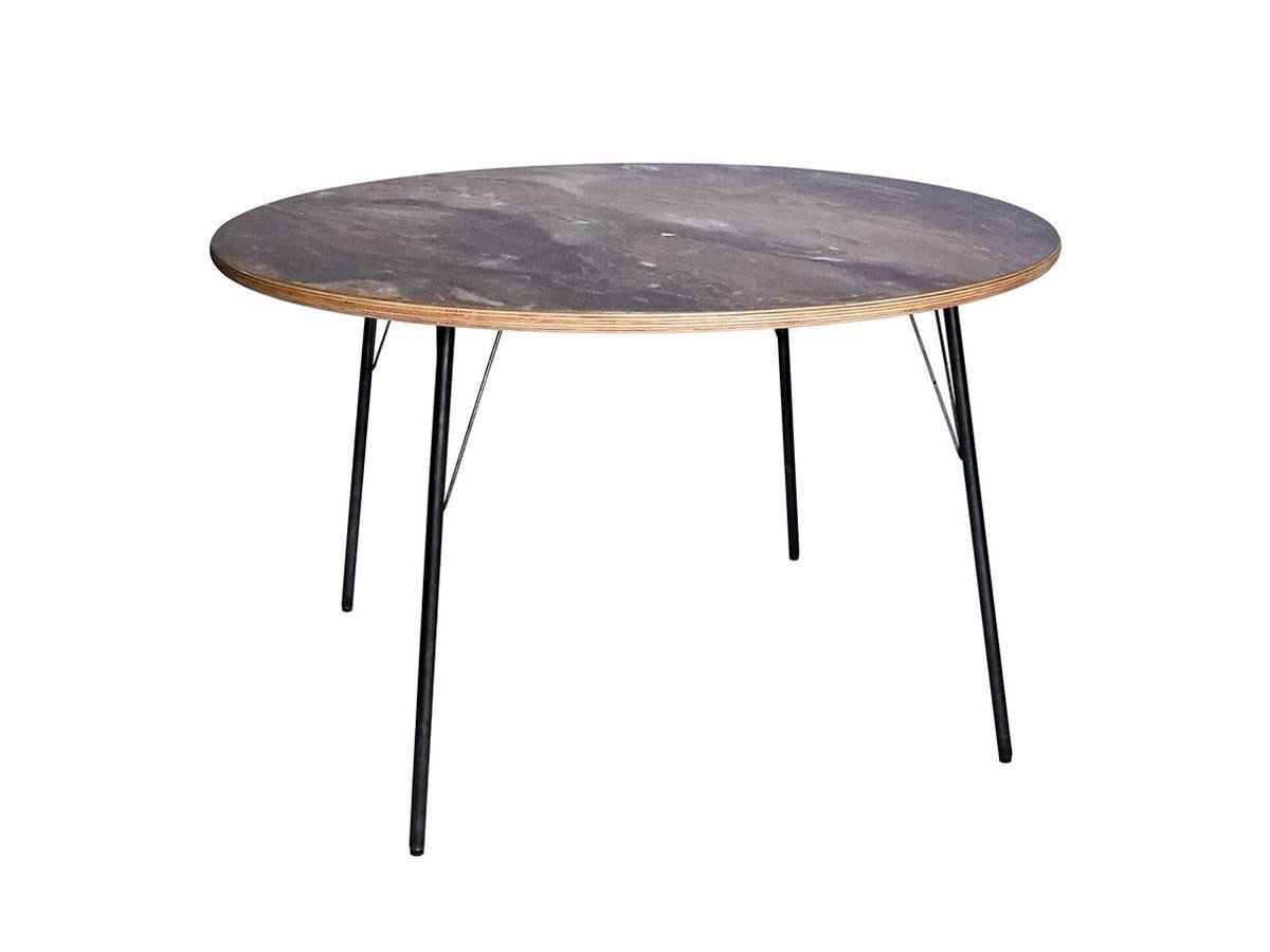【アデペシュ/a.depeche / GOODS】のCANTY round table 1200 / キャンティ ラウンドテーブル 1200 スチールレッグ 001 インテリア・キッズ・メンズ・レディースファッション・服の通販 founy(ファニー) 　テーブル　Table　モダン　Modern　ラウンド　Round　ヴィンテージ　Vintage　ホーム・キャンプ・アウトドア・お取り寄せ　Home,Garden,Outdoor,Camping Gear　家具・インテリア　Furniture　テーブル　Table　ダイニングテーブル　Dining Table　天板オールド|ID: prp329100004580428 ipo3291000000032453425