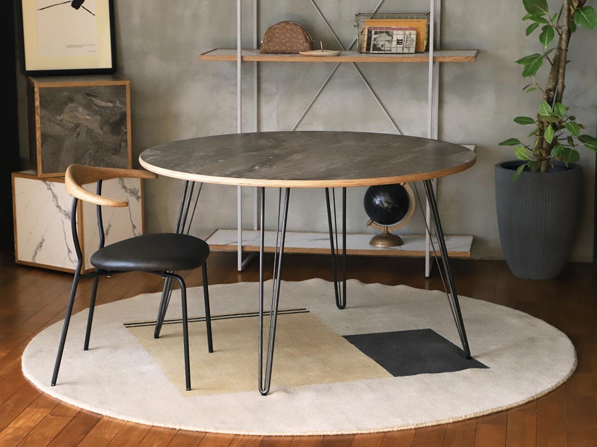 【アデペシュ/a.depeche / GOODS】のCANTY round table 1200 / キャンティ ラウンドテーブル 1200 スチールレッグ 001 インテリア・キッズ・メンズ・レディースファッション・服の通販 founy(ファニー) 　テーブル　Table　モダン　Modern　ラウンド　Round　ヴィンテージ　Vintage　ホーム・キャンプ・アウトドア・お取り寄せ　Home,Garden,Outdoor,Camping Gear　家具・インテリア　Furniture　テーブル　Table　ダイニングテーブル　Dining Table　参考イメージ|ID: prp329100004580428 ipo3291000000032453427