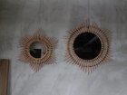 【アデペシュ/a.depeche / GOODS】のrotta rattan mirror etoile / ロッタ ラタン ミラー エトワール 左:Sサイズ(直径51.5cm)、右:Lサイズ(直径67cm)|ID: prp329100004597505 ipo3291000000032675923
