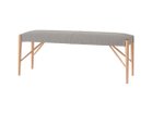 【日進木工/NISSHIN MOKKOU / GOODS】のGROW Bench / グロウ ベンチ 張地:RE 43GR グレー(ファブリックC)、脚部:オーク ONR(ウレタン塗装)|ID: prp329100004599481 ipo3291000000032696074