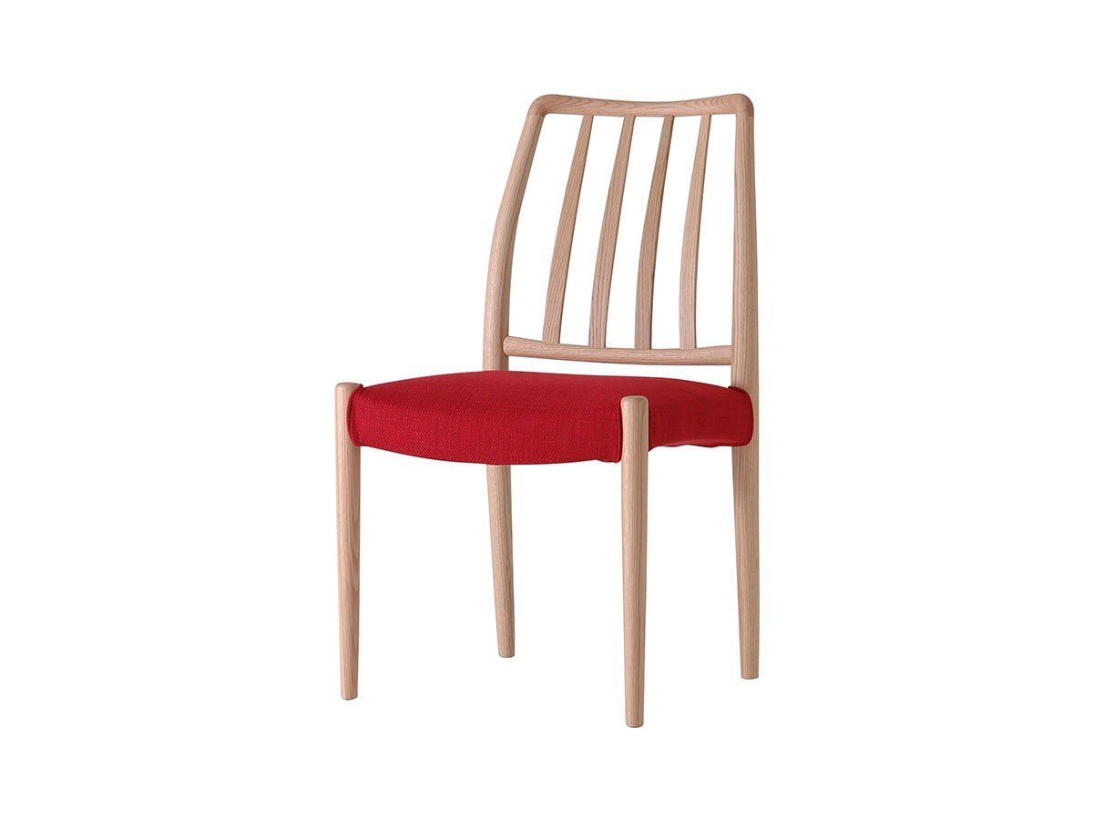 【日進木工/NISSHIN MOKKOU / GOODS】のGROW Chair / グロウ チェア 404 インテリア・キッズ・メンズ・レディースファッション・服の通販 founy(ファニー) 　送料無料　Free Shipping　フォルム　Silhouette, Form　軽量　Lightweight, Ultra Light　ホーム・キャンプ・アウトドア・お取り寄せ　Home Living / Home & Lifestyle / Camping Gear / Outdoor Camping　家具・インテリア　Home Furniture & Interior. Stylish & Functional Living Spaces　チェア・椅子　Seating & Chairs　ダイニングチェア・木製チェア　Dining Chairs　張地:アトランティス 203RD(ファブリックB)、フレーム:オーク ONR(ウレタン塗装)|ID: prp329100004599485 ipo3291000000032696095