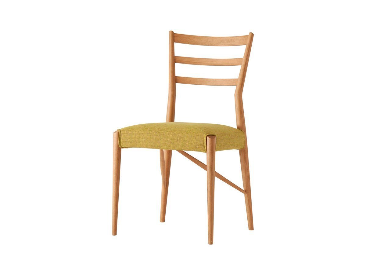 【日進木工/NISSHIN MOKKOU / GOODS】のGROW Wide Chair / グロウ ワイドチェア インテリア・キッズ・メンズ・レディースファッション・服の通販 founy(ファニー) 　送料無料　Free Shipping　シンプル　Simple, Minimal　ワイド　Wide, Wide Fit　軽量　Lightweight, Ultra Light　ホーム・キャンプ・アウトドア・お取り寄せ　Home Living / Home & Lifestyle / Camping Gear / Outdoor Camping　家具・インテリア　Home Furniture & Interior. Stylish & Functional Living Spaces　チェア・椅子　Seating & Chairs　ダイニングチェア　Dining Chairs　張地:チャタム Y イエロー(ファブリックA)、フレーム:オーク TER(ウレタン塗装)|ID: prp329100004599487 ipo3291000000032696105