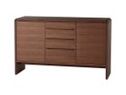 【日進木工/NISSHIN MOKKOU / GOODS】のGROW Sideboard / グロウ サイドボード 板扉 幅135cm ウッド:ブラックウォールナット WN(ウレタン塗装)|ID: prp329100004599494 ipo3291000000032696144