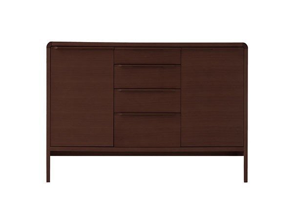 【日進木工/NISSHIN MOKKOU / GOODS】のGROW Sideboard / グロウ サイドボード 板扉 幅120cm インテリア・キッズ・メンズ・レディースファッション・服の通販 founy(ファニー) 　送料無料　Free Shipping　ステーショナリー　Stationery　フォルム　Form　エレガント 上品　Elegant　ホーム・キャンプ・アウトドア・お取り寄せ　Home,Garden,Outdoor,Camping Gear　家具・インテリア　Home Furniture & Interior. Stylish & Functional Living Spaces　収納家具・キャビネット　Storage Furniture　サイドボード　Sideboard　ウッド:ブラックウォールナット WN(ウレタン塗装)|ID: prp329100004599498 ipo3291000000032696160