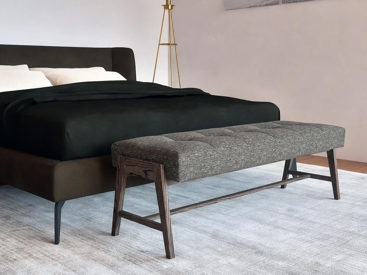 【アジム/AJIM / GOODS】のkai bench / カイ ベンチ インテリア・キッズ・メンズ・レディースファッション・服の通販 founy(ファニー) 　送料無料　Free Shipping　キルティング　Quilted, Quilting　シンプル　Simple, Minimal　スリム　Slim, Slim Fit　フレーム　Frame, Outline　ホーム・キャンプ・アウトドア・お取り寄せ　Home Living / Home & Lifestyle / Camping Gear / Outdoor Camping　家具・インテリア　Home Furniture & Interior. Stylish & Functional Living Spaces　チェア・椅子　Seating & Chairs　ダイニングベンチ・玄関ベンチ　Bench & Dining Benches　張地:RV 5912(ランク 4)、脚部:エボニー|ID: prp329100004601863 ipo3291000000036251172