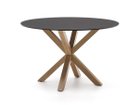 【ラフォーマ/LaForma / GOODS】のARGO / アルゴ ラウンドテーブル ガラス天板 ブラック / ナチュラル|ID: prp329100004601901 ipo3291000000032719154