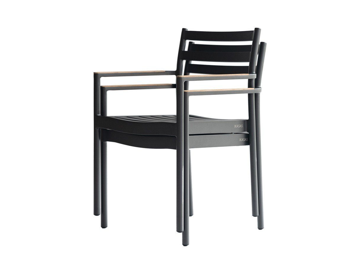 【イカサ/IKASAS / GOODS】のKAIS ARM CHAIR / カイス アームチェア インテリア・キッズ・メンズ・レディースファッション・服の通販 founy(ファニー) 　ガーデン　Garden, Gardening　クッション　Cushion, Throw Pillow　シンプル　Simple, Minimal　送料無料　Free Shipping　5脚までスタッキング(重ね置き)可能です。|ID: prp329100004602927 ipo3291000000032733665
