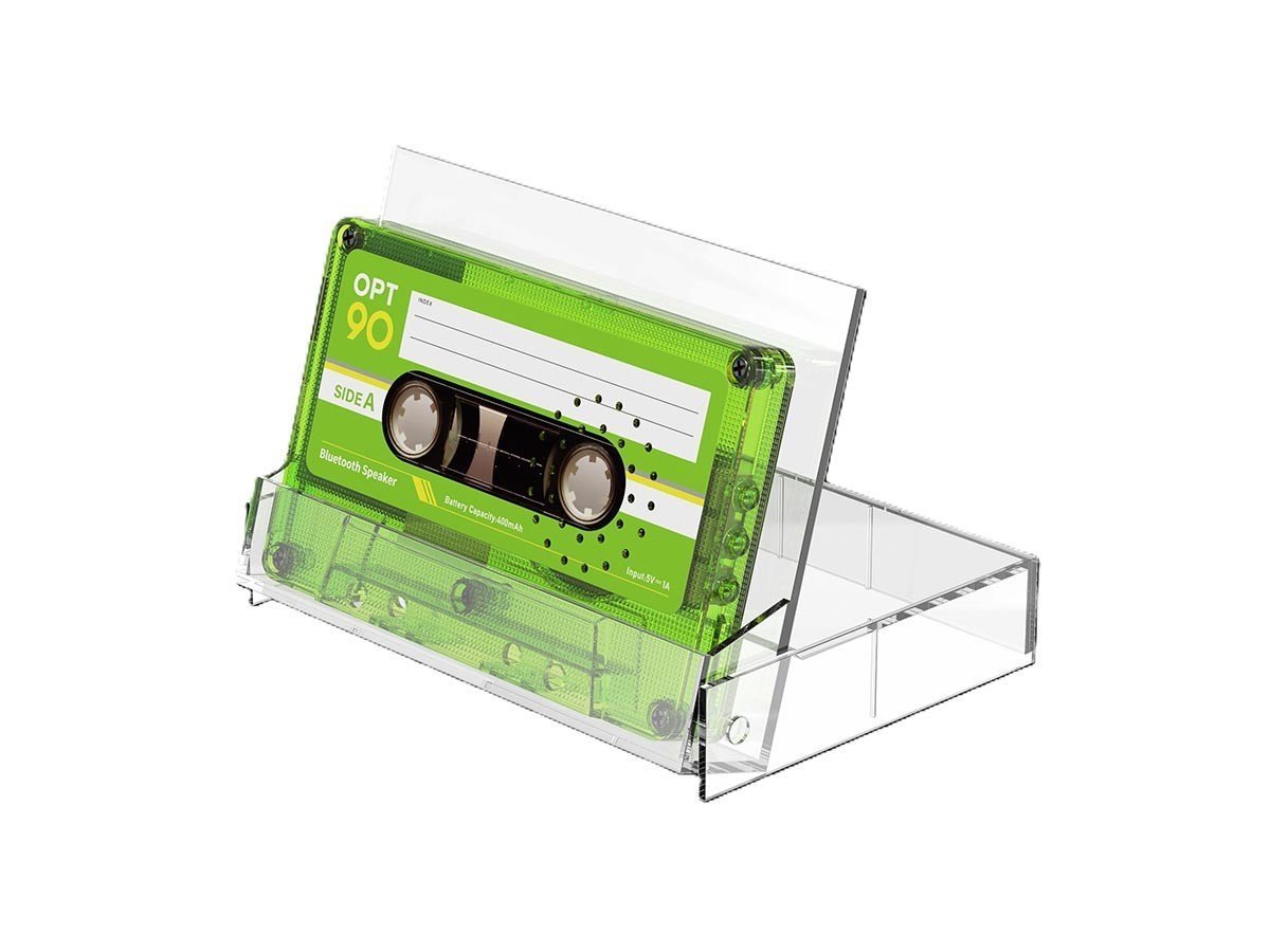 【フライミーアクセソワ/FLYMEe accessoire / GOODS】のCassette Speaker / カセットスピーカー インテリア・キッズ・メンズ・レディースファッション・服の通販 founy(ファニー) 　コンパクト　Compact, Small Size　スタンド　Stand Collar, Upright Stand　スマート　Smart, Elegant　モバイル　Mobile, Smartphone　ホーム・キャンプ・アウトドア・お取り寄せ　Home Living / Home & Lifestyle / Camping Gear / Outdoor Camping　家具・インテリア　Home Furniture & Interior. Stylish & Functional Living Spaces　その他 インテリア雑貨、家具　Home Decor & Furniture Extras　ネオグリーン|ID: prp329100004604918 ipo3291000000032772240