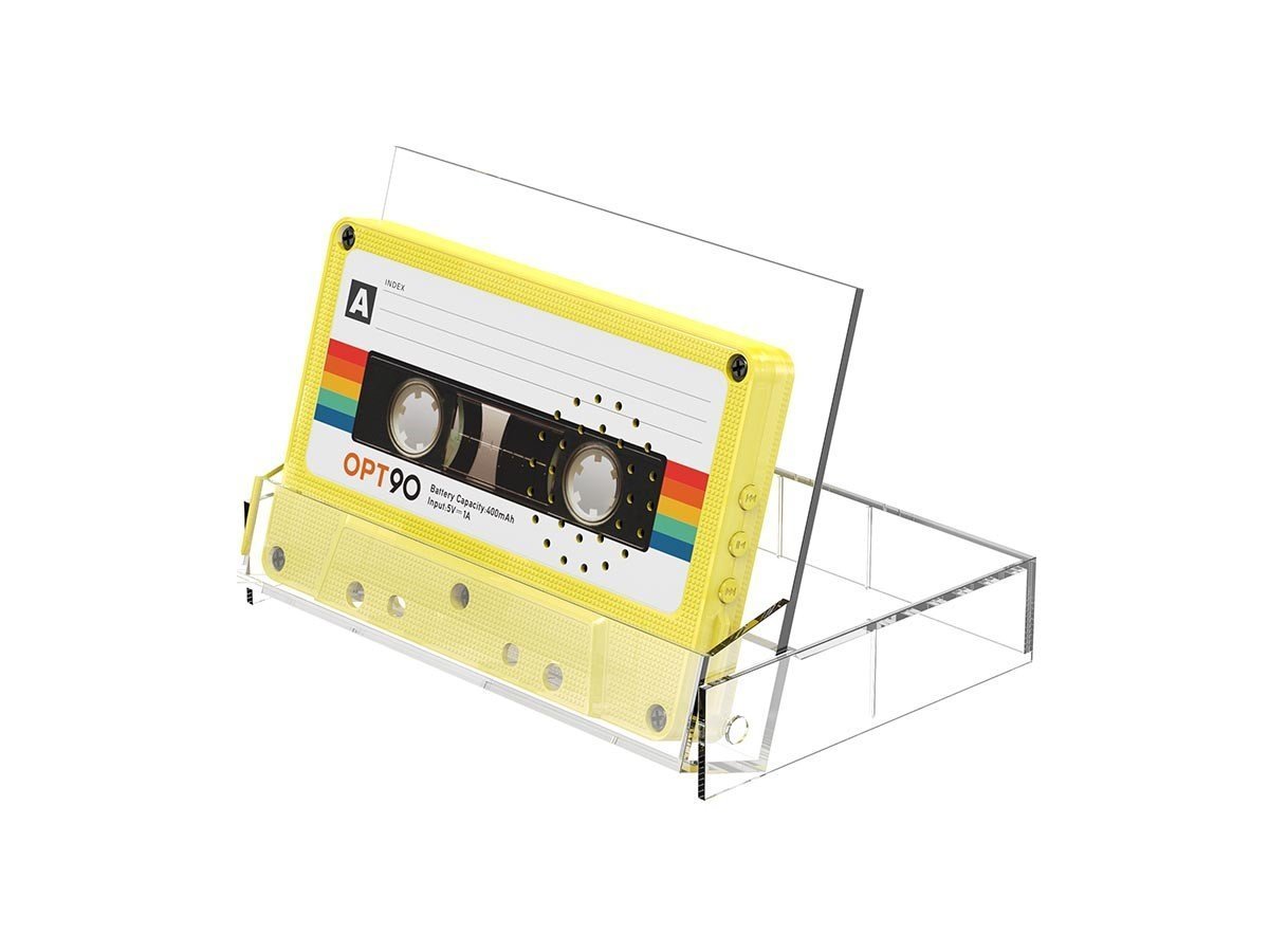 【フライミーアクセソワ/FLYMEe accessoire / GOODS】のCassette Speaker / カセットスピーカー インテリア・キッズ・メンズ・レディースファッション・服の通販 founy(ファニー) 　コンパクト　Compact, Small Size　スタンド　Stand Collar, Upright Stand　スマート　Smart, Elegant　モバイル　Mobile, Smartphone　ホーム・キャンプ・アウトドア・お取り寄せ　Home Living / Home & Lifestyle / Camping Gear / Outdoor Camping　家具・インテリア　Home Furniture & Interior. Stylish & Functional Living Spaces　その他 インテリア雑貨、家具　Home Decor & Furniture Extras　クリアイエロー|ID: prp329100004604918 ipo3291000000032772243