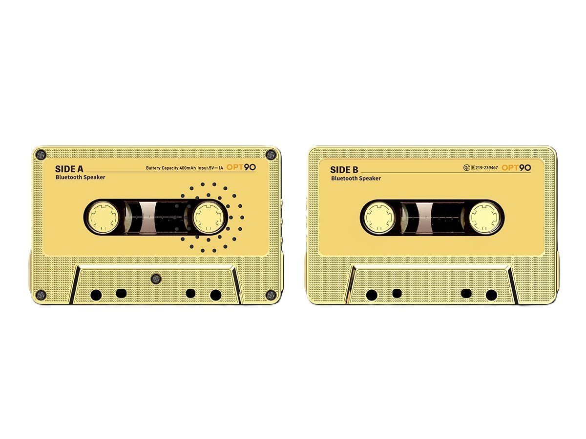 【フライミーアクセソワ/FLYMEe accessoire / GOODS】のCassette Speaker / カセットスピーカー インテリア・キッズ・メンズ・レディースファッション・服の通販 founy(ファニー) 　コンパクト　Compact, Small Size　スタンド　Stand Collar, Upright Stand　スマート　Smart, Elegant　モバイル　Mobile, Smartphone　ホーム・キャンプ・アウトドア・お取り寄せ　Home Living / Home & Lifestyle / Camping Gear / Outdoor Camping　家具・インテリア　Home Furniture & Interior. Stylish & Functional Living Spaces　その他 インテリア雑貨、家具　Home Decor & Furniture Extras　ゴールド|ID: prp329100004604918 ipo3291000000032772267