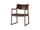【日進木工/NISSHIN MOKKOU / GOODS】のSLOW Living Dining Armchair / スロウ リビングダイニング アームチェア 張地:エン 13R レッドブラウン(レザーL)、フレームTER|ID: prp329100004610783 ipo3291000000032991072