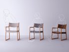 【日進木工/NISSHIN MOKKOU / GOODS】のSLOW Living Dining Armchair / スロウ リビングダイニング アームチェア 体格や使用シーンに合わせて、3種類の高さからお選びいただけます。|ID: prp329100004610783 ipo3291000000036244592