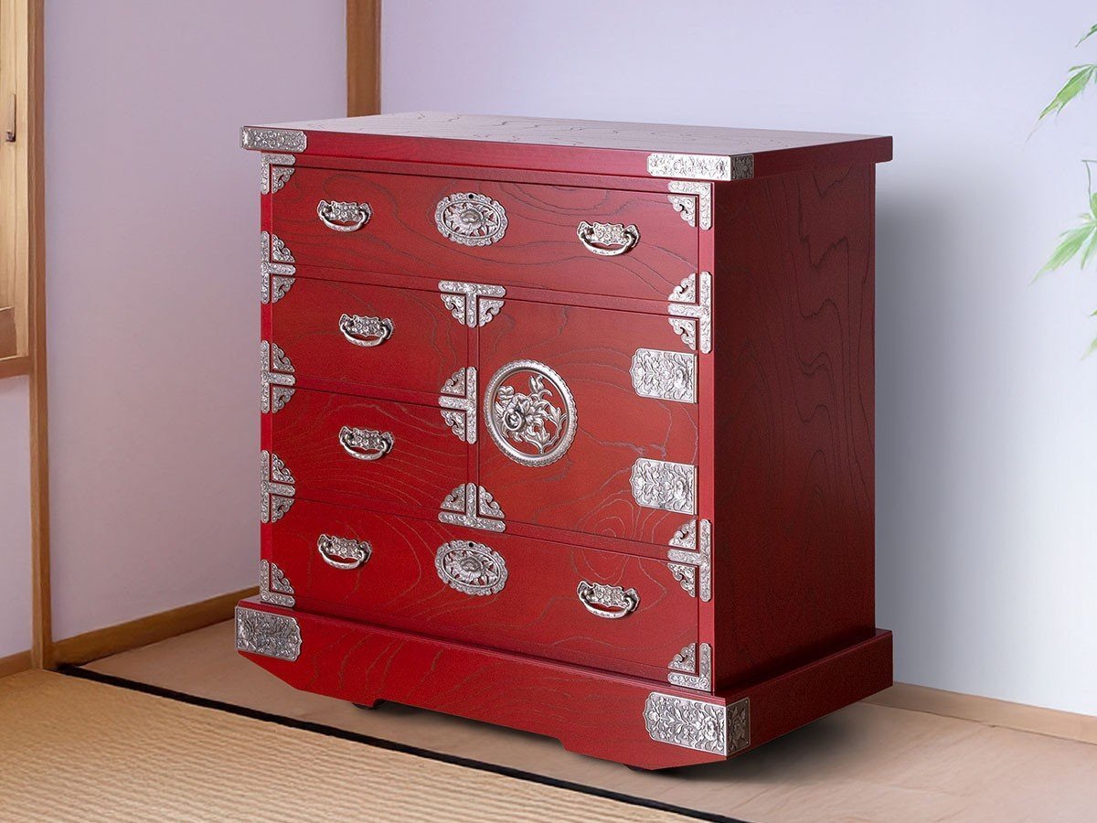 【吉野民藝/yoshino mingei / GOODS】の吉野民藝 30 車片開タンス 朱色 / 吉野民藝 30 車片開タンス 朱色 インテリア・キッズ・メンズ・レディースファッション・服の通販 founy(ファニー) 　A/W・秋冬　Autumn/Winter　S/S・春夏　SS, Spring/Summer, Warm Season　夏　Summer　ホーム・キャンプ・アウトドア・お取り寄せ　Home Living / Home & Lifestyle / Camping Gear / Outdoor Camping　家具・インテリア　Home Furniture & Interior. Stylish & Functional Living Spaces　収納家具・キャビネット　Storage Furniture　チェスト・収納引き出し　Drawers / Storage Chest　-|ID: prp329100004620316 ipo3291000000033140757