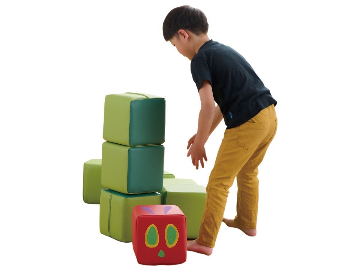 【ハグ/Hagu / GOODS】のはらぺこあおむし / はらぺこあおむし キューブクッション 5個セット インテリア・キッズ・メンズ・レディースファッション・服の通販 founy(ファニー) 　クッション　Cushion, Throw Pillow　フェイス　Face, Facial Design　プリント　Print, Printed Pattern　ベビー　Baby, Babywear　モチーフ　Motif, Design Theme　送料無料　Free Shipping　ホーム・キャンプ・アウトドア・お取り寄せ　Home Living / Home & Lifestyle / Camping Gear / Outdoor Camping　家具・インテリア　Home Furniture & Interior. Stylish & Functional Living Spaces　キッズ家具　Children's Furniture & Storage　参考イメージ|ID: prp329100004625536 ipo3291000000033232415
