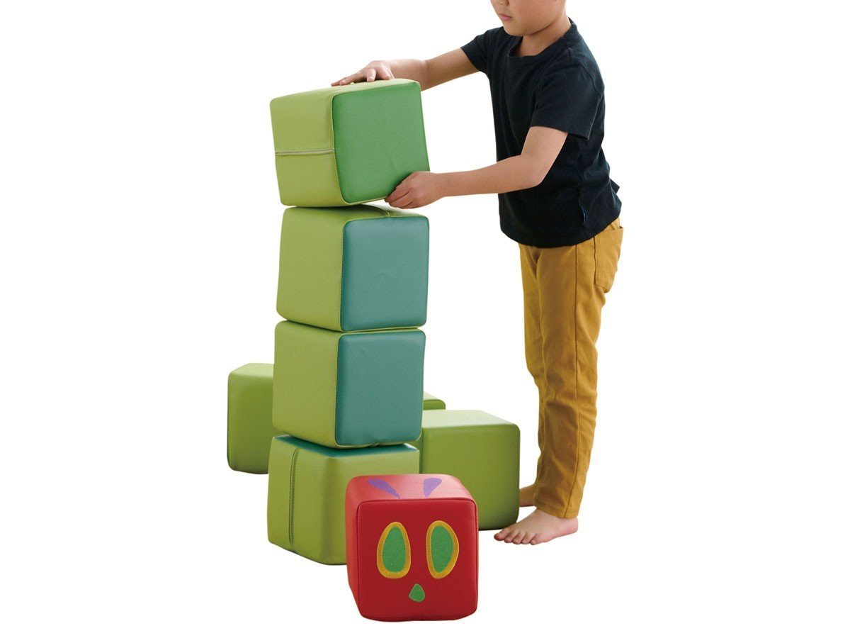 【ハグ/Hagu / GOODS】のはらぺこあおむし / はらぺこあおむし キューブクッション 5個セット インテリア・キッズ・メンズ・レディースファッション・服の通販 founy(ファニー) 　クッション　Cushion, Throw Pillow　フェイス　Face, Facial Design　プリント　Print, Printed Pattern　ベビー　Baby, Babywear　モチーフ　Motif, Design Theme　送料無料　Free Shipping　ホーム・キャンプ・アウトドア・お取り寄せ　Home Living / Home & Lifestyle / Camping Gear / Outdoor Camping　家具・インテリア　Home Furniture & Interior. Stylish & Functional Living Spaces　キッズ家具　Children's Furniture & Storage　参考イメージ|ID: prp329100004625536 ipo3291000000033232417
