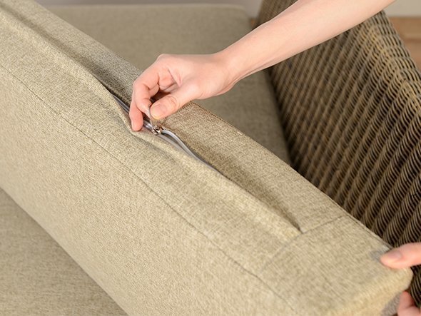 【カジャ/KAJA / GOODS】のCERES Nuu Sofa / セレス ヌーソファ ストレイト インテリア・キッズ・メンズ・レディースファッション・服の通販 founy(ファニー) 　シンプル　Simple, Minimal　ラタン　Rattan, Woven Rattan　リゾート　Resort, Vacation Style　ホーム・キャンプ・アウトドア・お取り寄せ　Home Living / Home & Lifestyle / Camping Gear / Outdoor Camping　家具・インテリア　Home Furniture & Interior. Stylish & Functional Living Spaces　ソファー　Couches & Sofas　カバーリング仕様でドライクリーニング、または手洗いをすることができます。|ID: prp329100004626540 ipo3291000000033247023