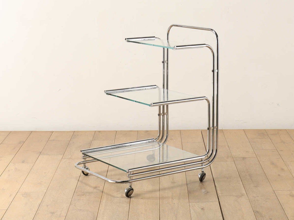 【ロイズ アンティークス/Lloyd's Antiques / GOODS】のReal Antique Fontana Arte Chrome Tea Cart / イタリアアンティーク家具 フォンタナ アルテ クロムティーカート インテリア・キッズ・メンズ・レディースファッション・服の通販 founy(ファニー) 　アンティーク　Antique-Inspired　イタリア　Italy　ガラス　Glass, Glassware　フレーム　Frame, Outline　ホーム・キャンプ・アウトドア・お取り寄せ　Home Living / Home & Lifestyle / Camping Gear / Outdoor Camping　家具・インテリア　Home Furniture & Interior. Stylish & Functional Living Spaces　収納家具・キャビネット　Storage Furniture　チェストワゴン・移動式収納　Mobile Wagon　-|ID: prp329100004630230 ipo3291000000033300911