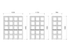 【フライミー ヴェール/FLYMEe vert / GOODS】のYSF SYSTEM SHELF / YSF システムシェルフ 寸法図「5段」|ID: prp329100004652124 ipo3291000000033617551