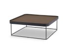 【ノーウェアライクホーム/NOWHERE LIKE HOME / GOODS】のFROM Center Table / フローム センターテーブル 90 ウォールナット × PVC ブラック(ウォールナット面を上にした場合)|ID:prp329100004655278