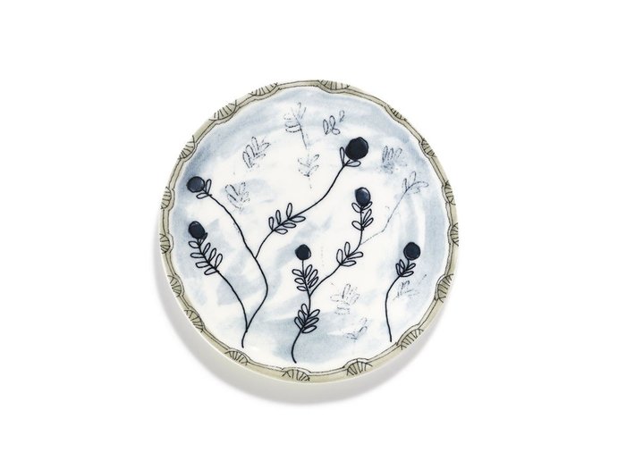 【セラックス/SERAX / GOODS】のMIDNIGHT FLOWERS by MARNI Bread Plate Mirtillo Tea / ミッドナイトフラワーズ バイ マルニ ブレッドプレート ミルティッロティー 11.5cm インテリア・キッズ・メンズ・レディースファッション・服の通販 founy(ファニー) https://founy.com/ イタリア Italy オレンジ Orange 皿 Plate, Dish テーブル Table, Dining Table 手描き Hand-Drawn, Illustrated フォルム Silhouette, Form プレート Plate, Dish ラベンダー Lavender |ID: prp329100004660600 ipo3291000000033727423