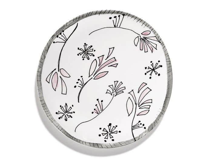 【セラックス/SERAX / GOODS】のMIDNIGHT FLOWERS by MARNI Dinner Plate Fiore Rosa / ミッドナイトフラワーズ バイ マルニ ディナープレート フィオレローズ 28cm インテリア・キッズ・メンズ・レディースファッション・服の通販 founy(ファニー) https://founy.com/ イタリア Italy オレンジ Orange カラフル Colorful Design 皿 Plate, Dish テーブル Table, Dining Table 手描き Hand-Drawn, Illustrated フォルム Silhouette, Form プレート Plate, Dish ラベンダー Lavender 送料無料 Free Shipping |ID: prp329100004660607 ipo3291000000033727439