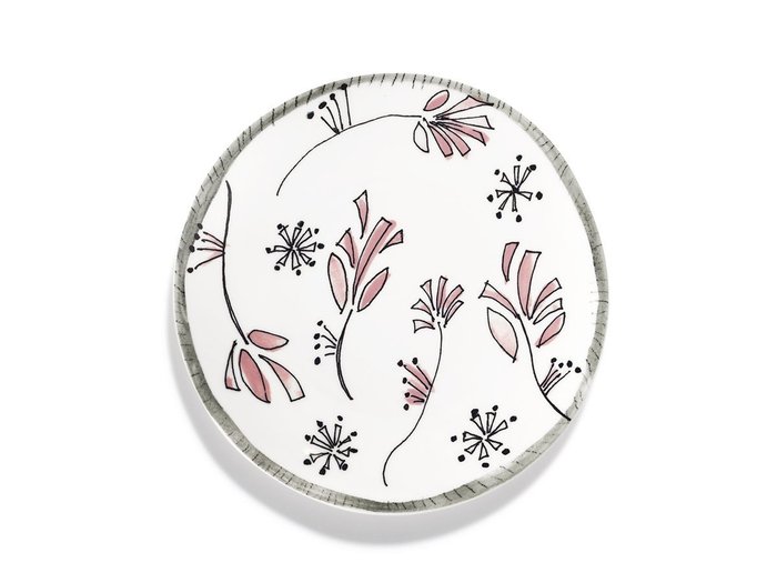 【セラックス/SERAX / GOODS】のMIDNIGHT FLOWERS by MARNI Breakfast Plate Fiore Rosa / ミッドナイトフラワーズ バイ マルニ ブレックファーストプレート フィオレローズ 20cm インテリア・キッズ・メンズ・レディースファッション・服の通販 founy(ファニー) https://founy.com/ イタリア Italy オレンジ Orange カラフル Colorful Design 皿 Plate, Dish テーブル Table, Dining Table 手描き Hand-Drawn, Illustrated フォルム Silhouette, Form プレート Plate, Dish ラベンダー Lavender |ID: prp329100004660610 ipo3291000000033727444