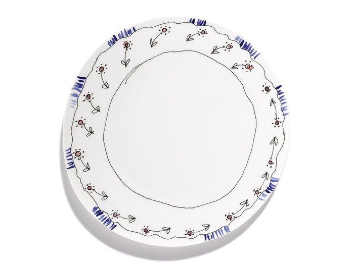 【セラックス/SERAX / GOODS】のMIDNIGHT FLOWERS by MARNI Dinner Plate Anemone Milk / ミッドナイトフラワーズ バイ マルニ ディナープレート アネモネミルク 28cm インテリア・キッズ・メンズ・レディースファッション・服の通販 founy(ファニー) https://founy.com/ 送料無料 Free Shipping イタリア Italy オレンジ Orange テーブル Table, Dining Table フォルム Silhouette, Form プレート Plate, Dish ラベンダー Lavender 手描き Hand-Drawn, Illustrated 皿 Plate, Dish |ID: prp329100004660622 ipo3291000000033727474