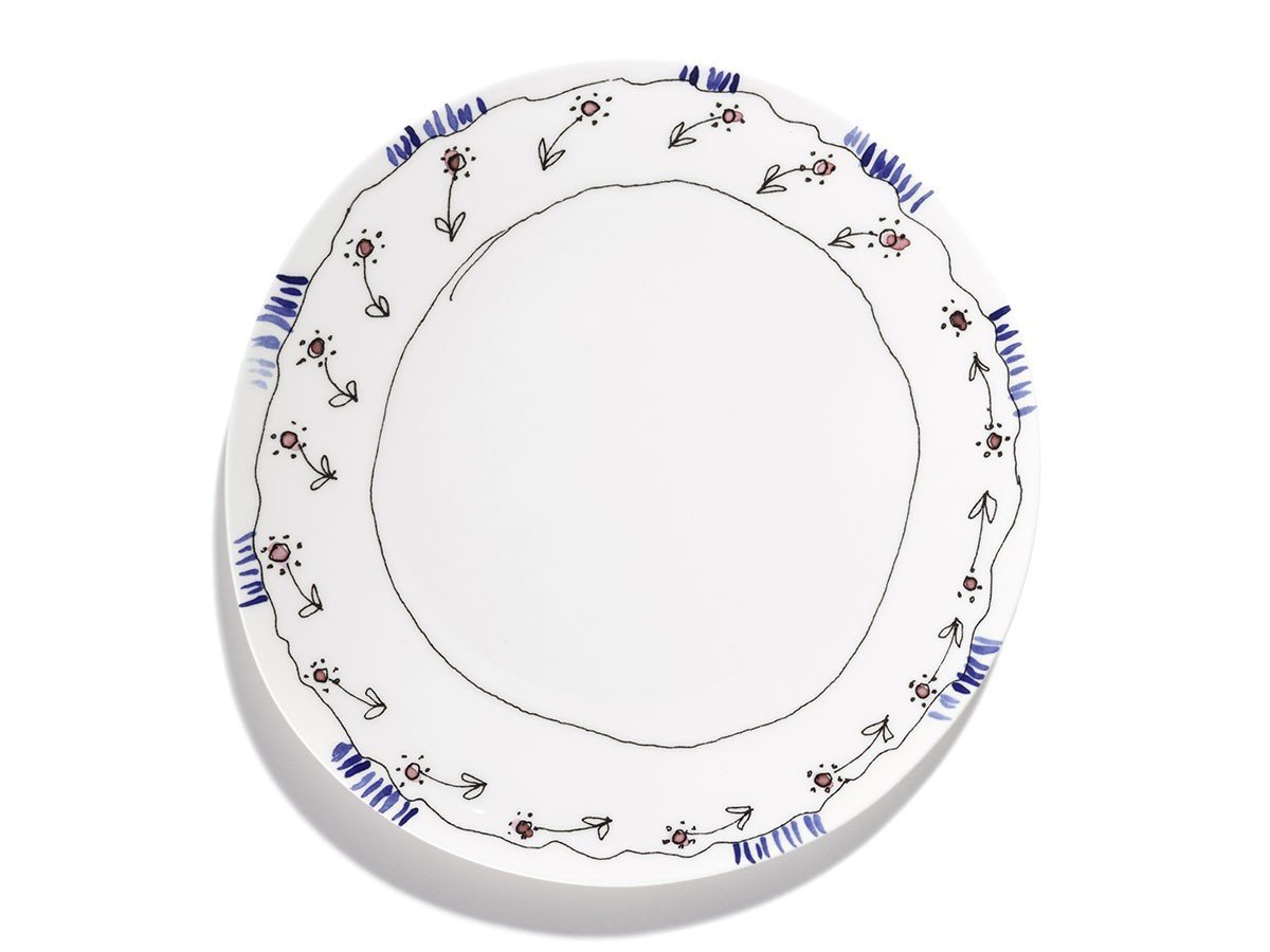 【セラックス/SERAX / GOODS】のMIDNIGHT FLOWERS by MARNI Dinner Plate Anemone Milk / ミッドナイトフラワーズ バイ マルニ ディナープレート アネモネミルク 28cm 人気、トレンドファッション・服の通販 founy(ファニー) 　送料無料　Free Shipping　イタリア　Italy　オレンジ　Orange　テーブル　Table, Dining Table　フォルム　Silhouette, Form　プレート　Plate, Dish　ラベンダー　Lavender　手描き　Hand-Drawn, Illustrated　皿　Plate, Dish　 other-1|ID: prp329100004660622 ipo3291000000033727474