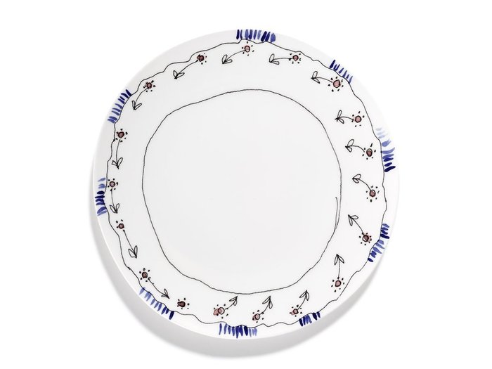 【セラックス/SERAX / GOODS】のMIDNIGHT FLOWERS by MARNI Starter Plate Anemone Milk / ミッドナイトフラワーズ バイ マルニ スタータープレート アネモネミルク 24cm インテリア・キッズ・メンズ・レディースファッション・服の通販 founy(ファニー) https://founy.com/ 送料無料 Free Shipping イタリア Italy オレンジ Orange テーブル Table, Dining Table フォルム Silhouette, Form プレート Plate, Dish ラベンダー Lavender 手描き Hand-Drawn, Illustrated 皿 Plate, Dish |ID: prp329100004660624 ipo3291000000033727477