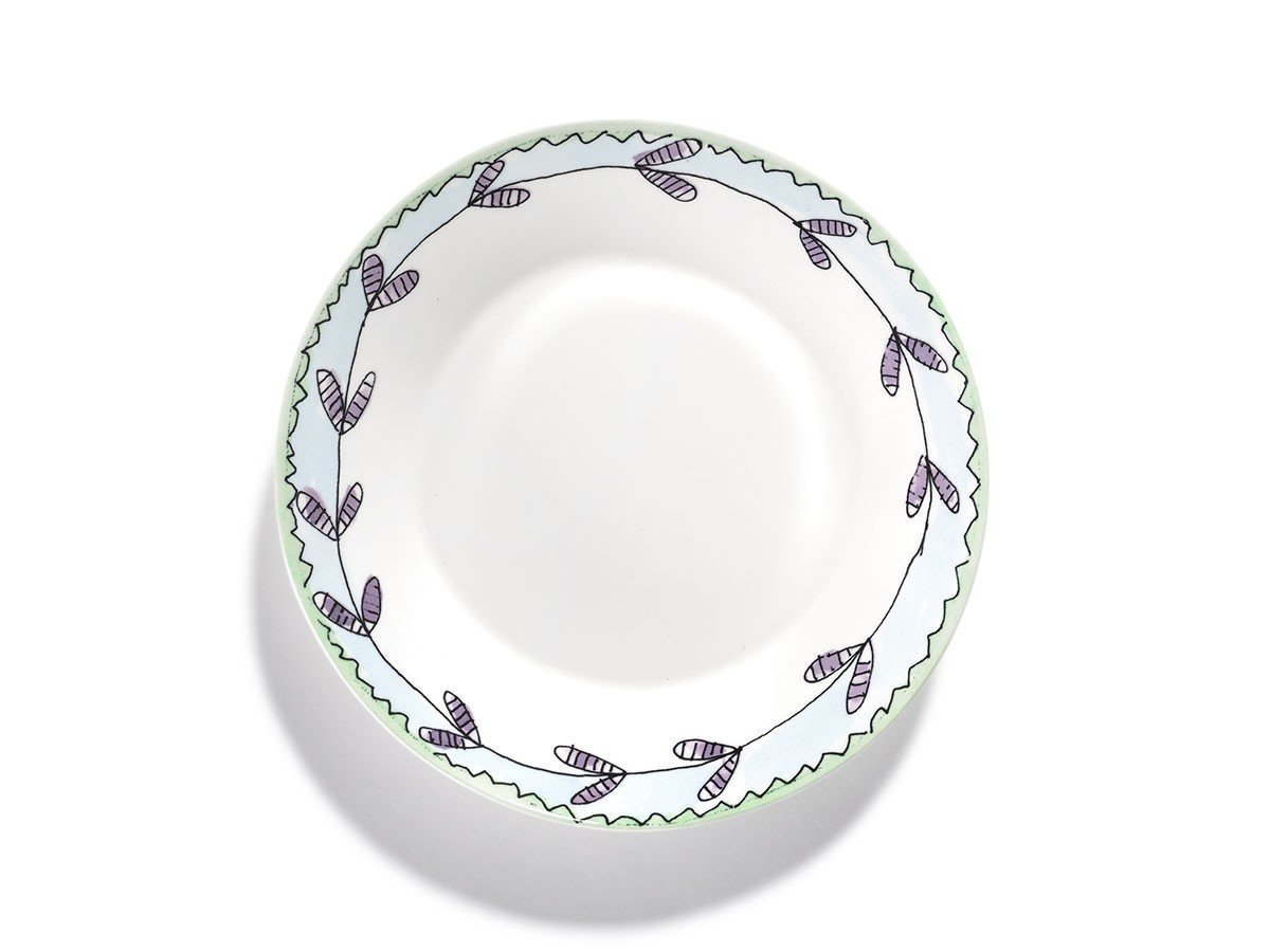 【セラックス/SERAX / GOODS】のMIDNIGHT FLOWERS by MARNI Deep Plate S Blossom Milk / ミッドナイトフラワーズ バイ マルニ ディーププレート S ブロッサムミルク 18cm インテリア・キッズ・メンズ・レディースファッション・服の通販 founy(ファニー) イタリア Italy オレンジ Orange テーブル Table, Dining Table 手描き Hand-Drawn, Illustrated フォルム Silhouette, Form プリント Print, Printed Pattern ラベンダー Lavender 送料無料 Free Shipping -|ID: prp329100004660632 ipo3291000000033727503