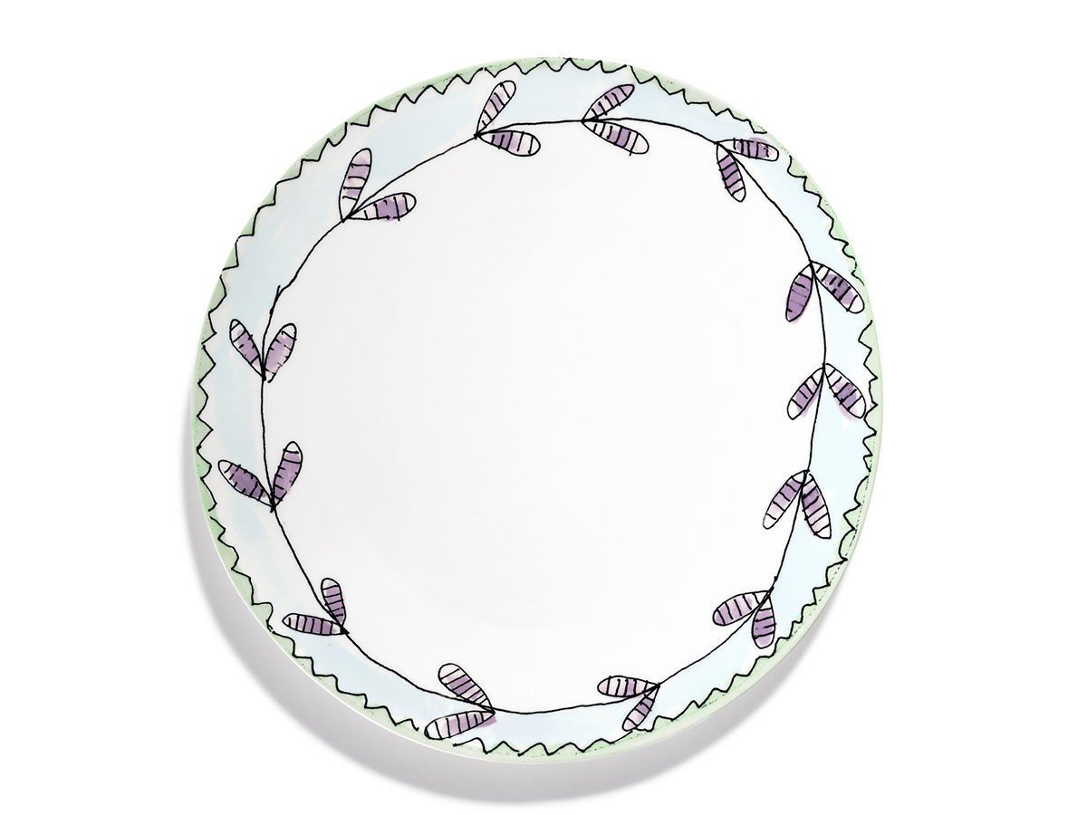 【セラックス/SERAX / GOODS】のMIDNIGHT FLOWERS by MARNI Dinner Plate Blossom Milk / ミッドナイトフラワーズ バイ マルニ ディナープレート ブロッサムミルク 28cm 人気、トレンドファッション・服の通販 founy(ファニー) 　イタリア　Italy　オレンジ　Orange　皿　Plate, Dish　テーブル　Table, Dining Table　手描き　Hand-Drawn, Illustrated　フォルム　Silhouette, Form　プリント　Print, Printed Pattern　プレート　Plate, Dish　ラベンダー　Lavender　送料無料　Free Shipping　 other-1|ID: prp329100004660633 ipo3291000000033727504